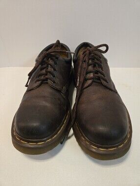 Dr. Martens Brown Leather Lace-Up Oxfords